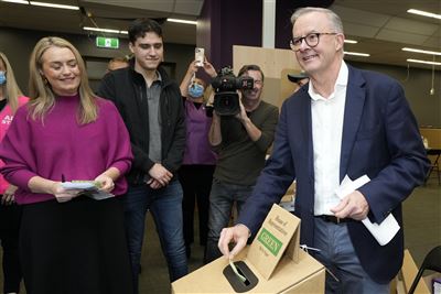 澳洲大選工黨勝出 艾班尼斯成新總理