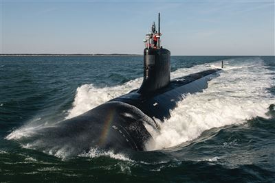 美核潛艦「紐澤西號」完成首輪海試