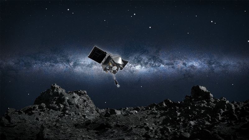 NASA探測器輕觸「貝努」小行星 取樣探索太陽系起源1