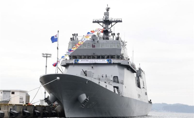 南韓首艘專用訓練艦「閑山島號」 正式成軍服役1