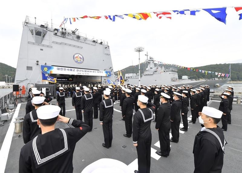 南韓首艘專用訓練艦「閑山島號」 正式成軍服役2