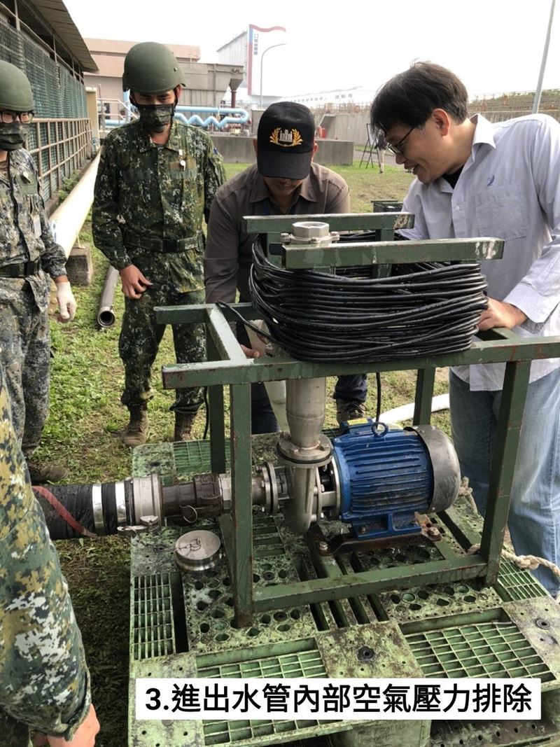 國軍支援抗旱 臺中港科技產業園區設置淨水設備4