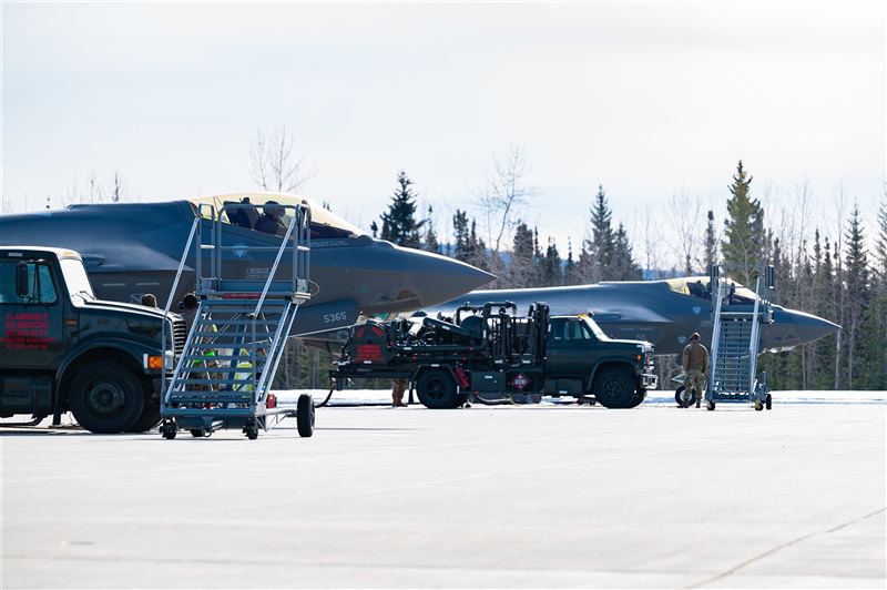 美「北極黃金21-2」演習 驗證艾爾森基地F-35戰備能力3