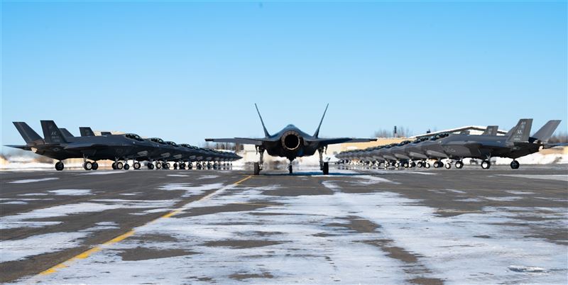 美「北極黃金21-2」演習 驗證艾爾森基地F-35戰備能力1