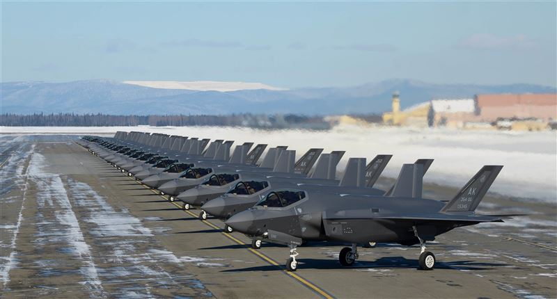美「北極黃金21-2」演習 驗證艾爾森基地F-35戰備能力2