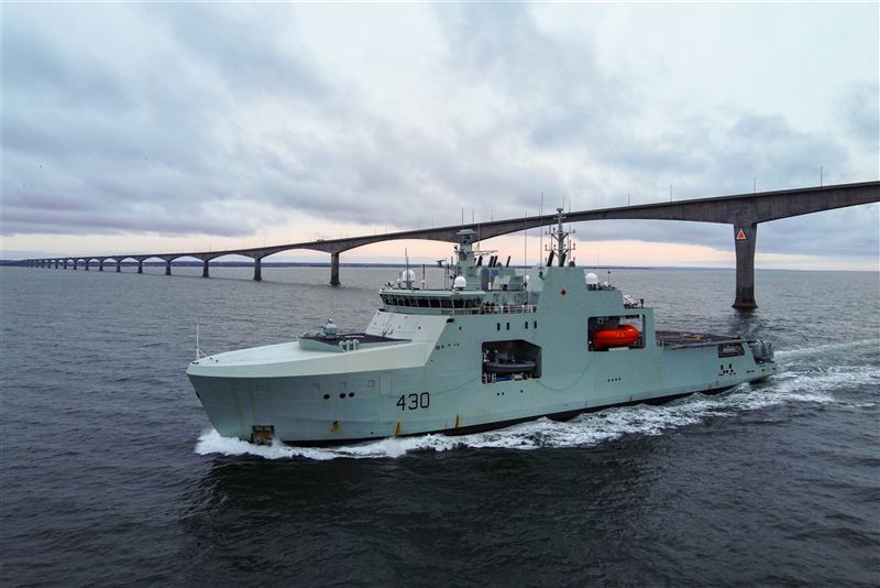 加拿大新一代北極巡邏艦「杜沃夫號」成軍4