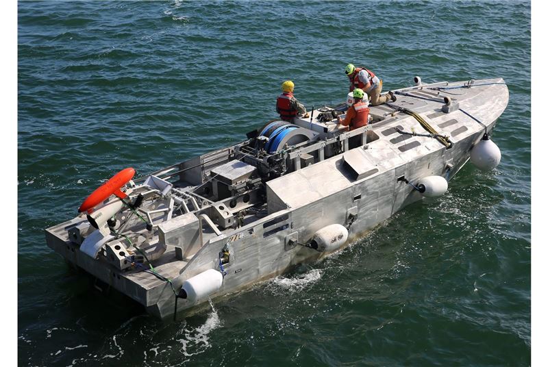 美近岸作戰艦 完成無人掃雷系統測試1
