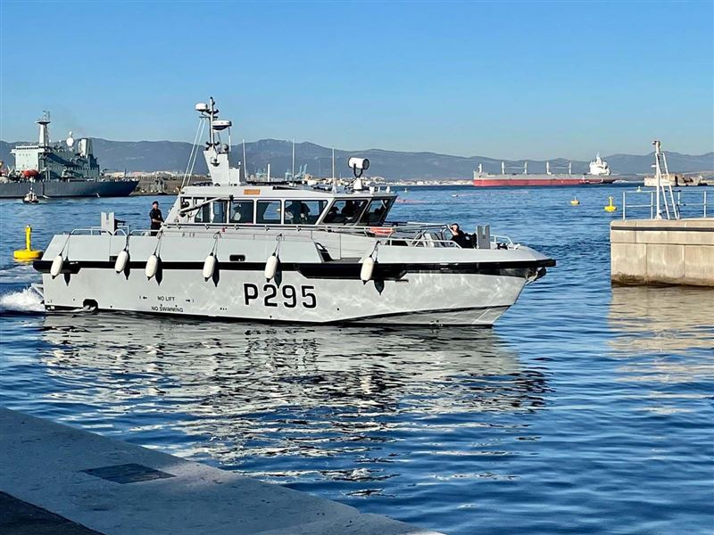 英最新巡邏艇 捍衛直布羅陀領海安全1