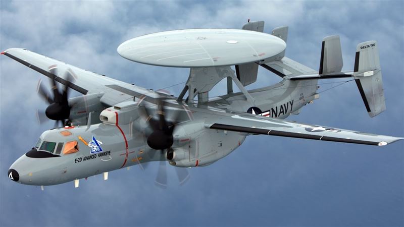 【武備巡禮】E-2D空中預警機 配備先進雷達系統 美航艦打擊群千里眼 1