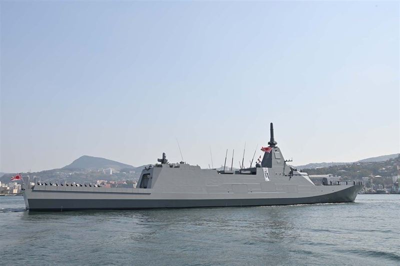 日海自護衛艦「三隈號」正式服役1