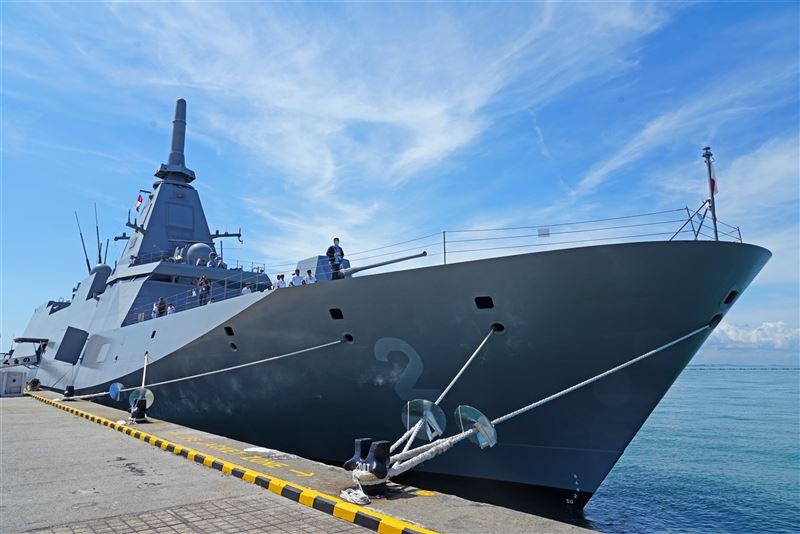 【2023亞洲海事防務展】日新一代護衛艦「熊野號」首參展1
