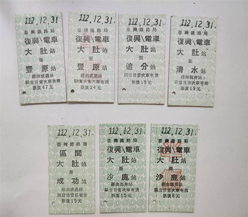 臺鐵環島名片式車票套組12/31開賣 限量300組2