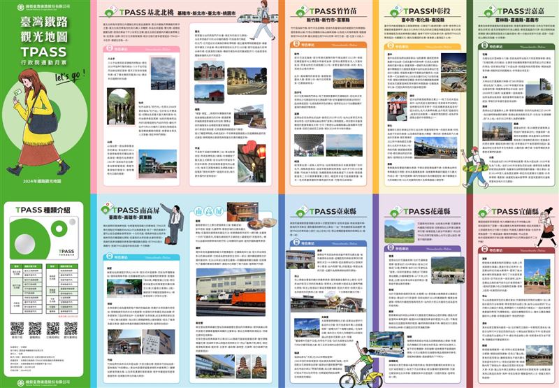 臺鐵觀光地圖TPASS 35車站免費索取2