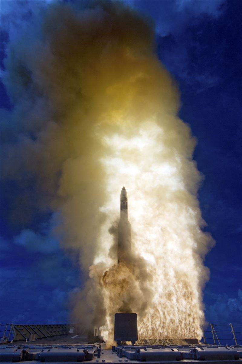 美「標3」首次實戰 成功攔截伊朗飛彈1